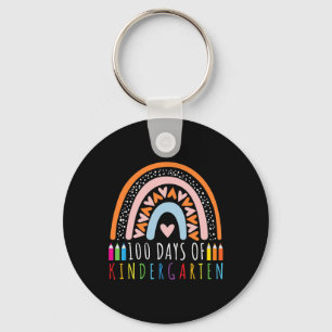 100 Days Of Kindergarten 100th Day Of School For T Keychain