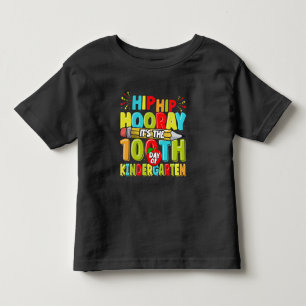100 Days of Kindergarten Colourful Cute Toddler  T-shirt