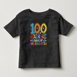 100 Days of Kindergarten Colourful Cute Toddler  T-shirt
