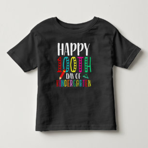 100 Days of Kindergarten Colourful Cute Toddler T-shirt