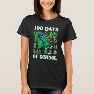 100 Days Of Kindergarten Dino Rex Funny 100 Days S T-Shirt