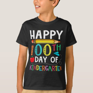 100 Days Of Kindergarten - Happy 100th Day Of Scho T-Shirt