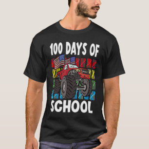 100 Days Of Kindergarten Mosnter Trucks 1 T-Shirt