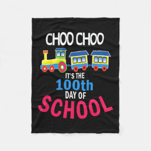 100 Days Of Kindergarten School Student Teacher Fleece Blanket