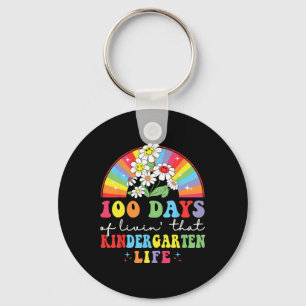 100 days of livin#39; that kindergarten hippie rai keychain