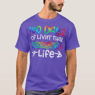 100 days of livin' that kindergarten life Boys Kid T-Shirt