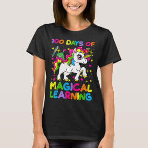 100 days of magical learning 100th day of school u T-Shirt