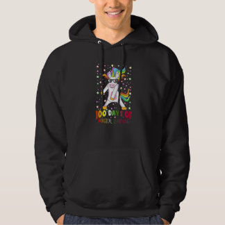 100 Days of Magical Learning Flossing Unicorn Teac Hoodie