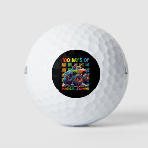100 Days Of Magical Learning Monster Truck School Golf Balls