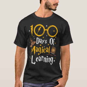 100 Days Of Magical Learning Teacher Students Kids T-Shirt