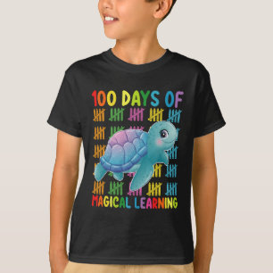 100 Days Of Magical Learning Turtle School T-Shirt