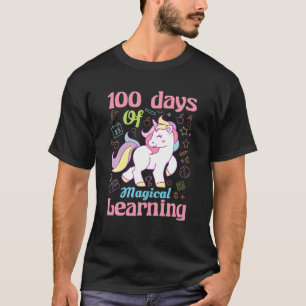 100 Days Of Magical Learning Unicorn School Teachi T-Shirt