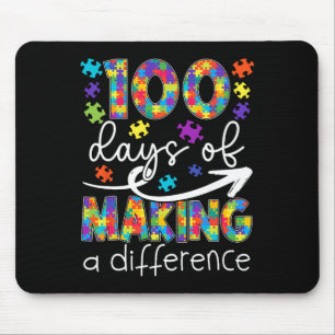 100 Days Of Making Difference 100th Day Of School Mouse Pad