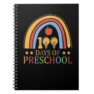 100 Days Of Preschool Nursery School Pencil Studen Notebook