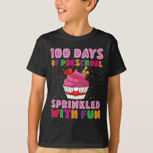 100 Days Of Preschool Sprinkled With Fun Cupcake G T-Shirt