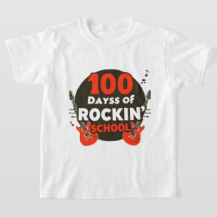100 Days of Rockin' School Kids' T-Shirt