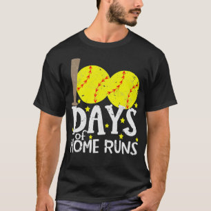 100 Days Of School 100 Days Of Home Runs Classic T T-Shirt
