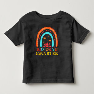 100 DAYS OF SCHOOL - 100 DAYS SMARTER RAINBOW TODDLER T-SHIRT