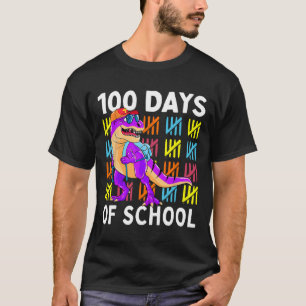 100 Days Of School 100th Day Dino  T-Shirt