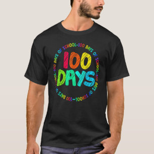100 Days Of School 100th Day Kindergarten Pre K Te T-Shirt