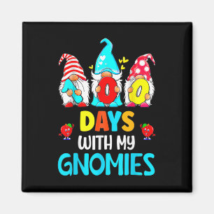 100 Days Of School 100th Day With My Gnomies Fun L Magnet