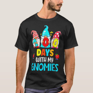 100 Days Of School 100th Day With My Gnomies Fun L T-Shirt
