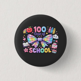 100 Days Of School 1 Inch Round Button
