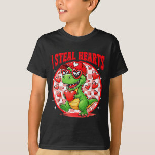 100 Days Of School 2025 Dinosaur Boxing Mma Martia T-Shirt