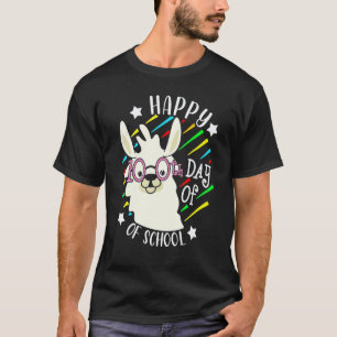 100 Days Of School Alpaca Llama 100th Day Teacher  T-Shirt