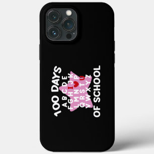 100 Days Of School Alphabet 100th Day Teacher iPhone 13 Pro Max Case