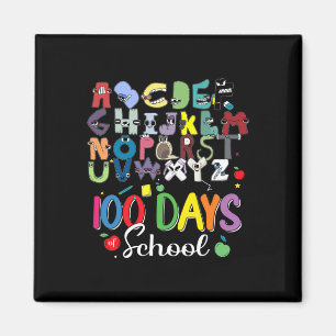 100 Days of School Alphabet Lore Abc's School Cost Magnet