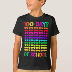 100 Days Of School And Still Loving It Hearts 10 T-Shirt