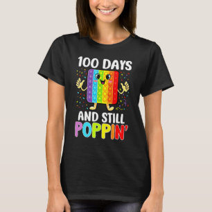 100 Days Of School And Still Poppin 100th Day Kids T-Shirt