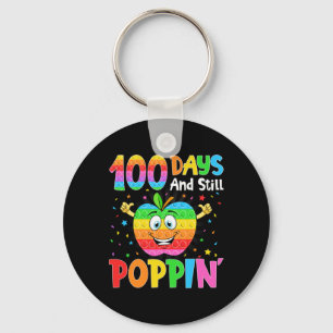 100 Days Of School And Still Poppin 100th Day Pop Keychain