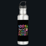 100 Days Of School And Still Poppin' Girl  710 Ml Water Bottle<br><div class="desc">100 Days Of School And Still Poppin' Unicorn Girl Pop It</div>