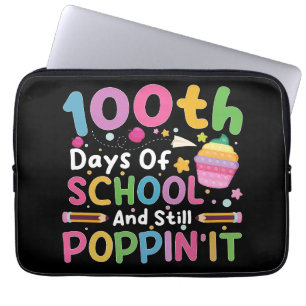 100 Days Of School And Still Poppin' Girl Laptop Sleeve