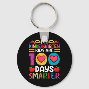 100 Days Of School And Still Poppin Kindergarten Keychain