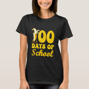 100 Days Of School Banana Duck 100 Days Of School  T-Shirt