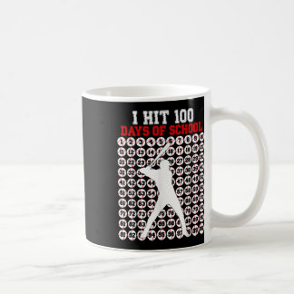 100 Days Of School Baseball 100th Day Of School Coffee Mug