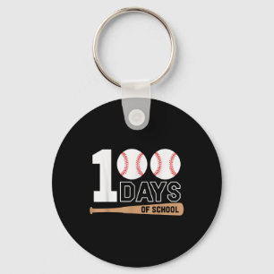 100 Days Of School Baseball 100th Day Of School Keychain