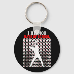 100 Days Of School Baseball 100th Day Of School Keychain