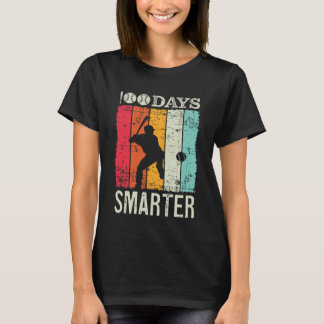 100 Days Of School Baseball Boy Fun Celebration St T-Shirt