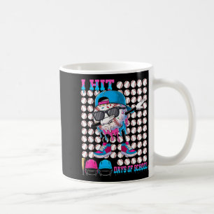 100 Days Of School Baseball Drip Boys Kids 100th D Coffee Mug