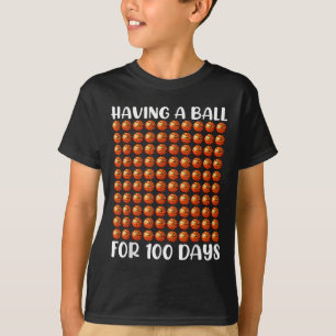 100 Days Of School Basketball 100th Day 100 Days T-Shirt