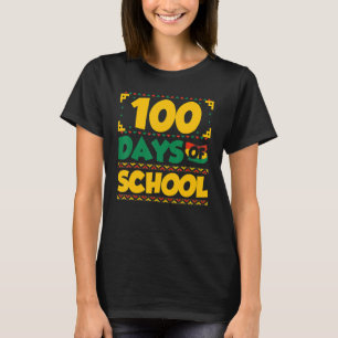 100 Days of School Black History Month Theme Teach T-Shirt