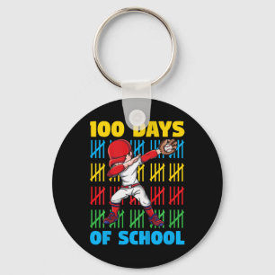 100 Days Of School Boys 100th Day Of School Keychain