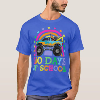 100 Days Of School Boys Monster Truck T-Shirt