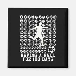 100 Days Of School Boys Soccer 100th Day Of School Magnet