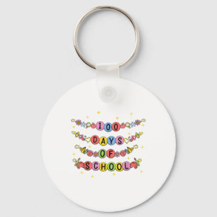 100 Days Of School Bracelet 100th Day Girls Kids Keychain