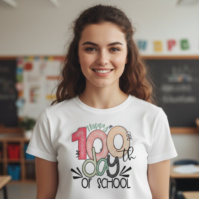 100 Days of School Celebration Basic T-Shirt (Creator Uploaded)